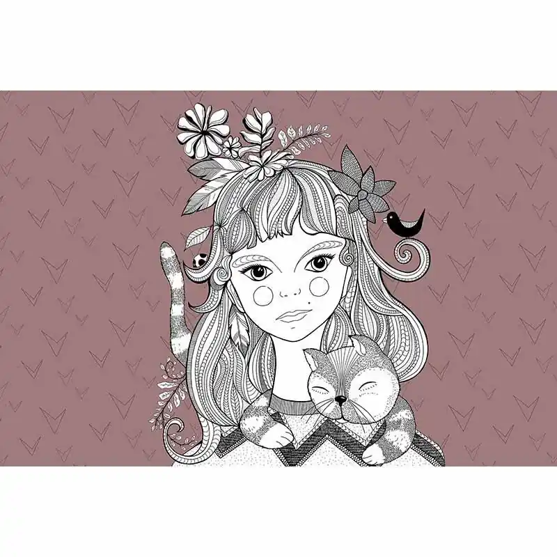 Letzte Chance Digitaldruck-Tapete Catgirl 2 livingwalls (1036402)