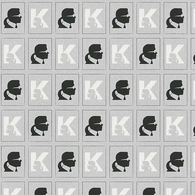 Schneller Versand Tapete Grau, Silber Karl Lagerfeld Vliestapete (1035396)