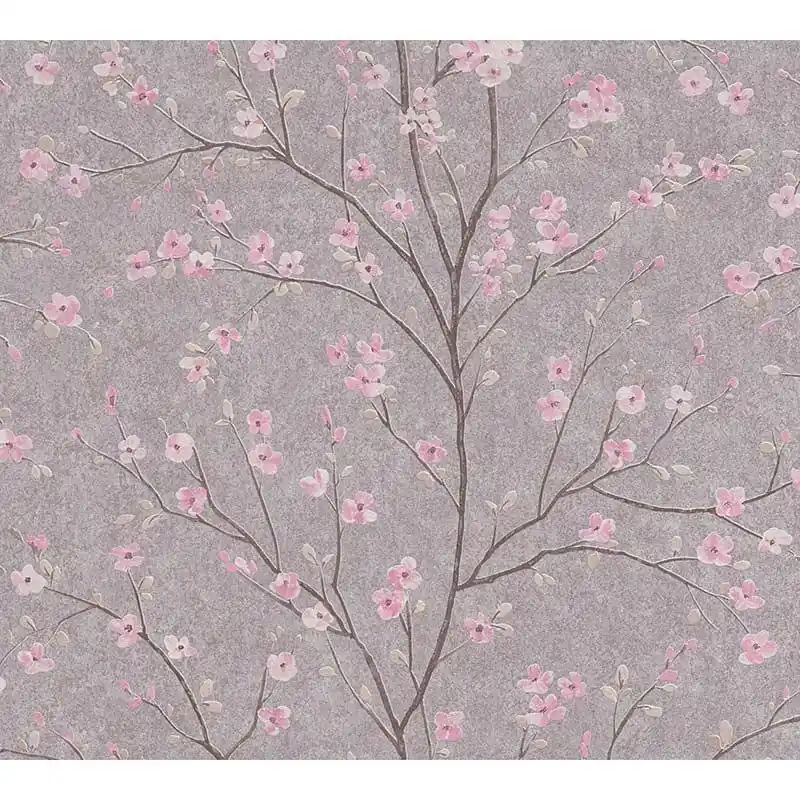 Mega-Angebot Tapete Grau, Silber, Rosa, Rose livingwalls Vliestapete (1034703)