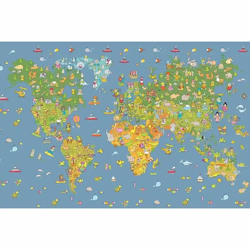 Digitaldruck-Tapete Worldmap livingwalls (1034280) Neu Im Sortiment