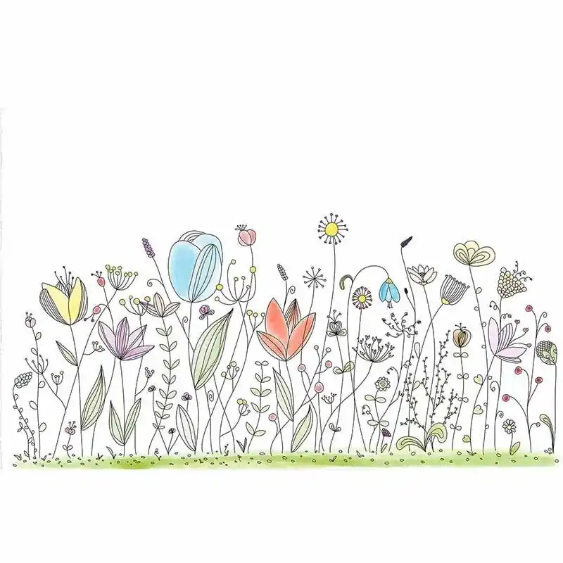 Echt Digitaldruck-Tapete Flowers2 livingwalls (1034283)