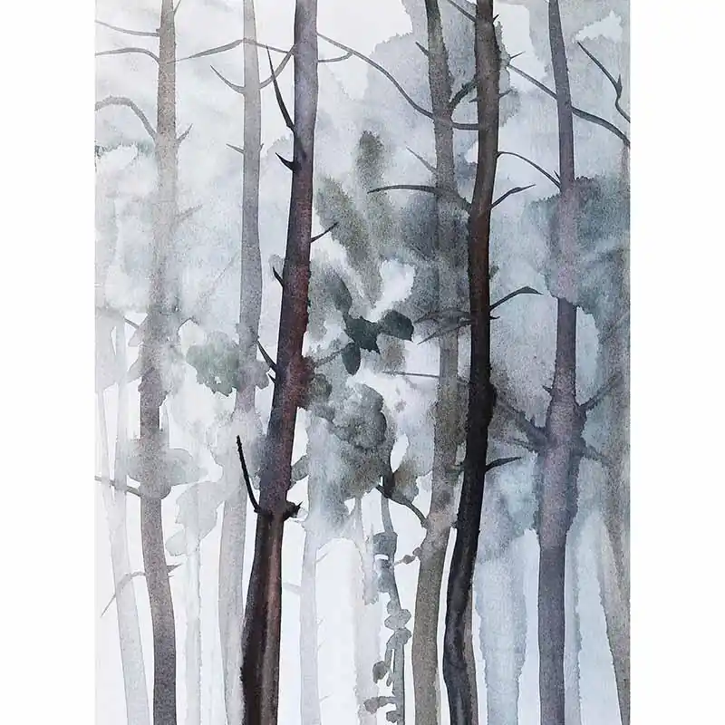 Schnäppchen Digitaldruck-Tapete Watercolour Forest livingwalls (1034107)