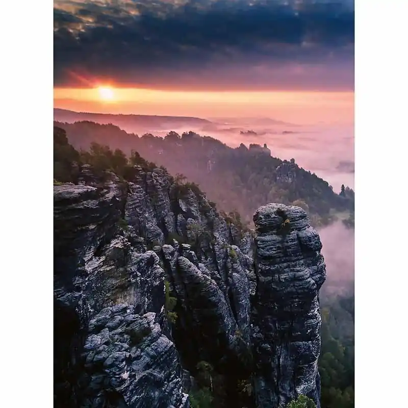 Letzte Chance Digitaldruck-Tapete Sunrise On The Rocks livingwalls (1034049)