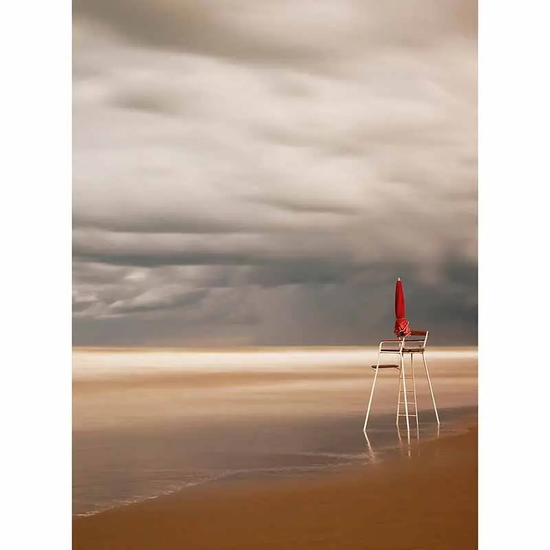 Markenprodukt Digitaldruck-Tapete Chair At The Beach livingwalls (1034047)