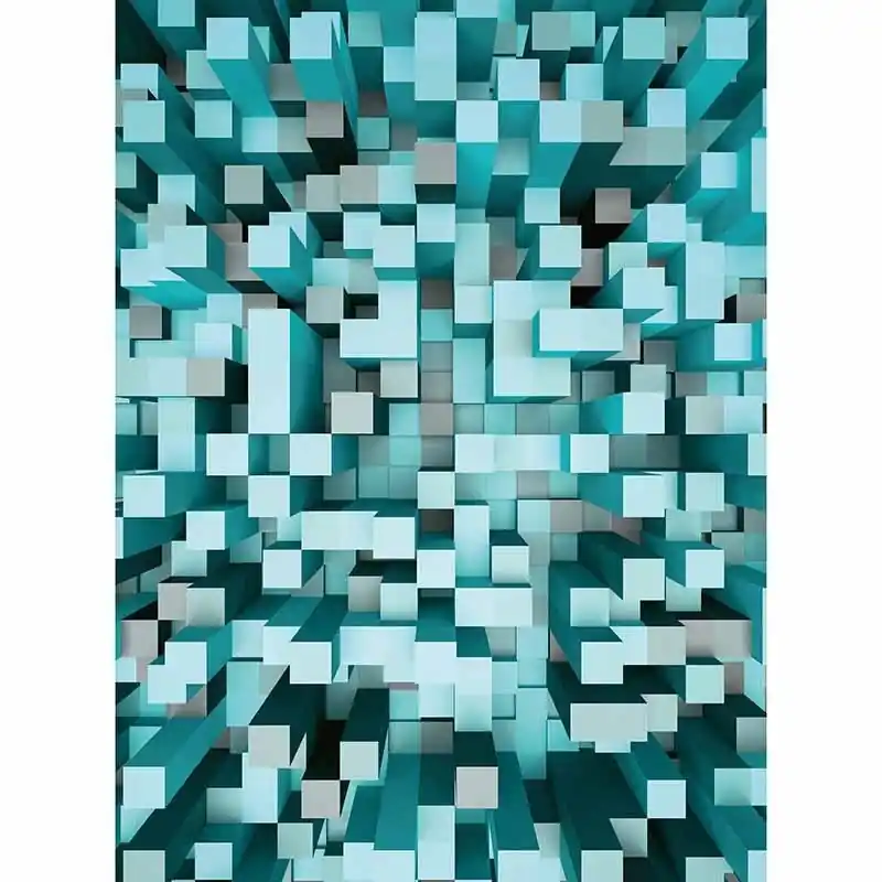 Preisreduziert Digitaldruck-Tapete 3D Squares Blue livingwalls (1034014)