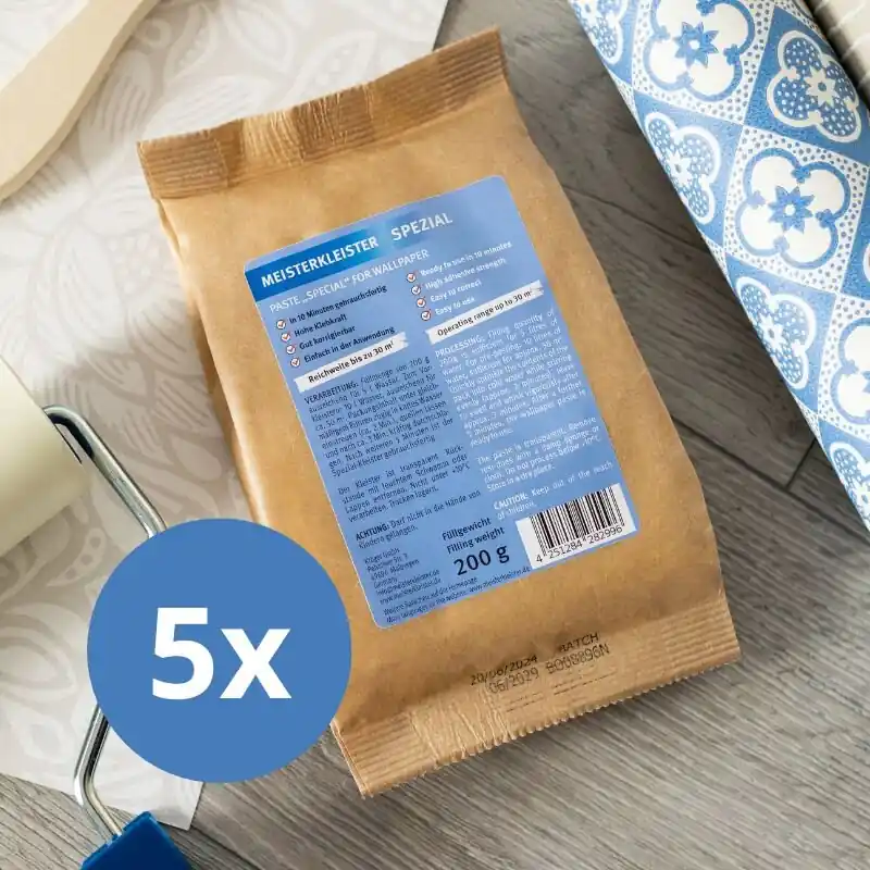 Markenprodukt 5 x Meisterkleister Spezial (1 kg für 150 m²)