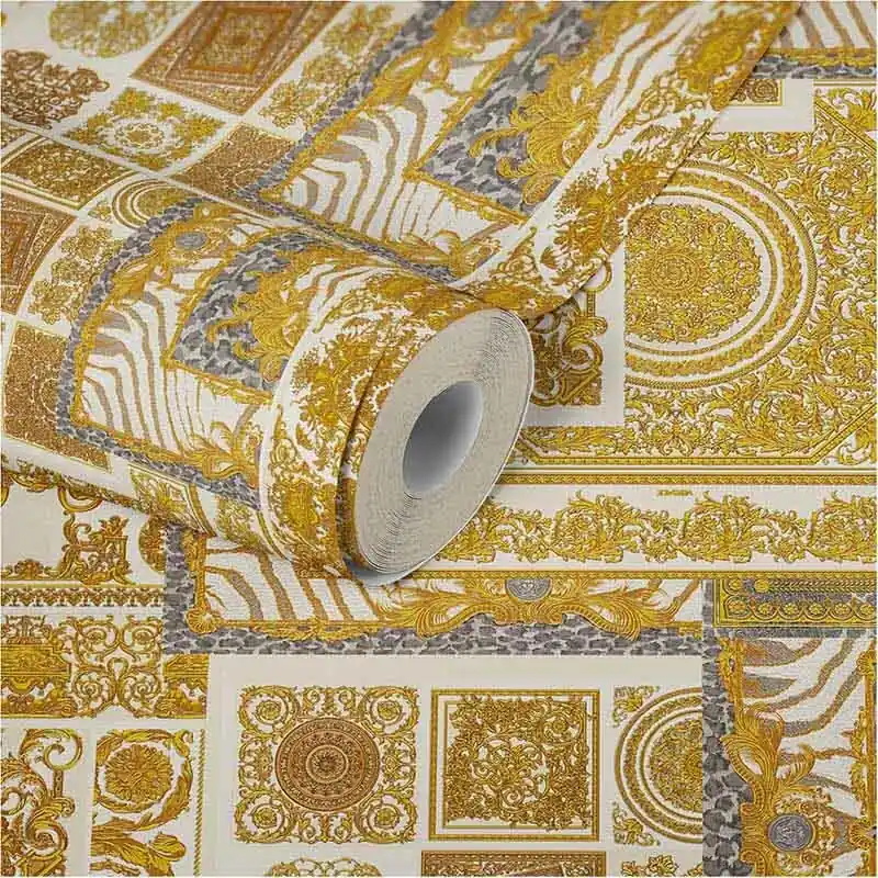 Versand Am Gleichen Tag Tapete Beige, Creme, Gold, Kupfer VERSACE Vliestapete (1028840)