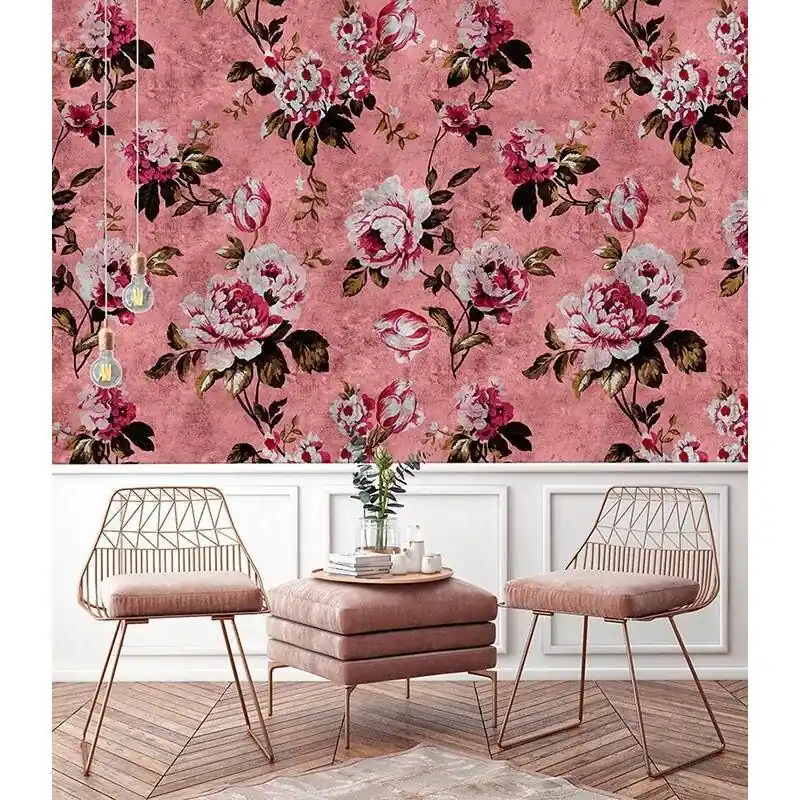 Solange Der Vorrat Reicht Digitaldruck-Tapete Wild roses 4 livingwalls (1025915)