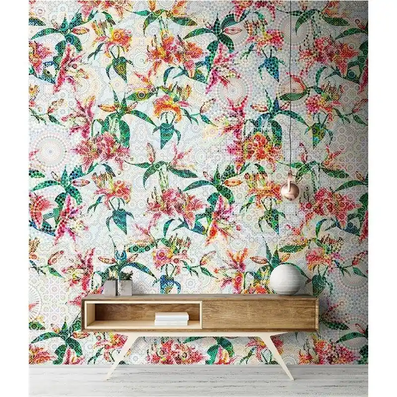 Digitaldruck-Tapete Mosaic Lilies 1 livingwalls (1031448) Neue Ware