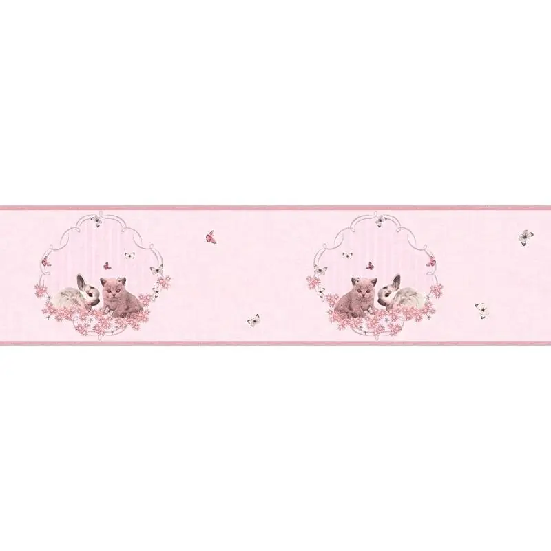 Garantierte Lieferung Bordüre Pastellfarben, Rosa, Rose AS-Creation Vlies (1020026)
