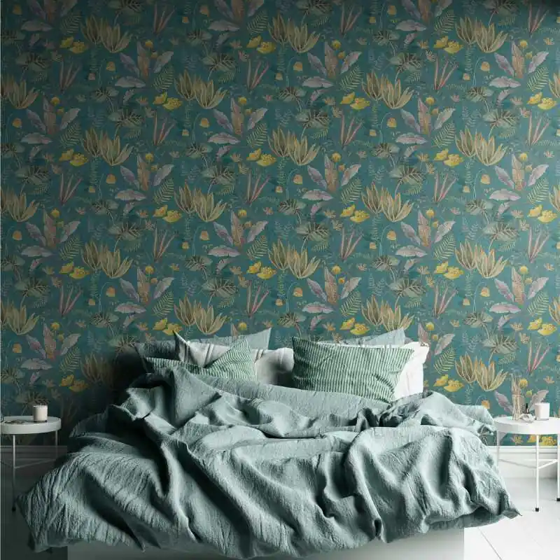 Letzte Chance Tapete Petrol, Blau, Grün, Braun livingwalls Vliestapete (1044851)
