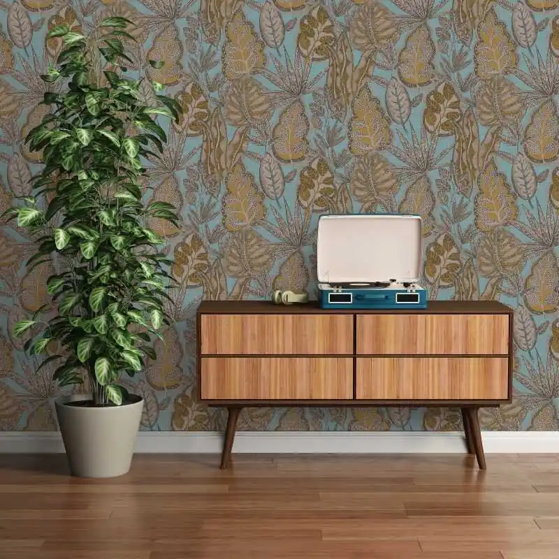 Angebot Tapete Braun, Blau livingwalls Vliestapete (1044842)