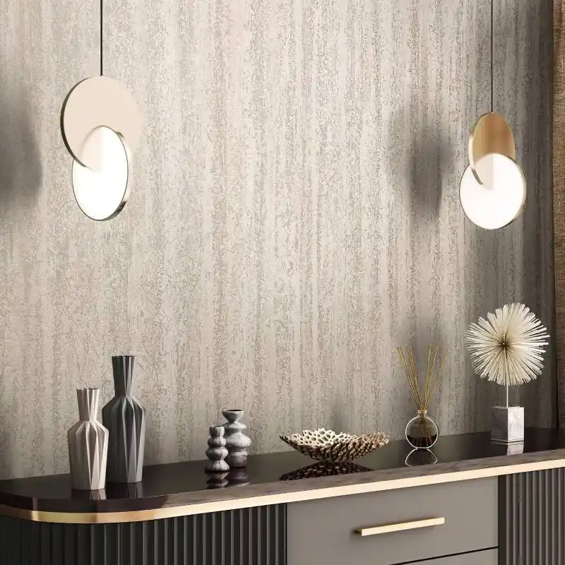 Tapete Beige, Creme, Grau, Silber Novamur Vliestapete (1044821) Preisreduziert