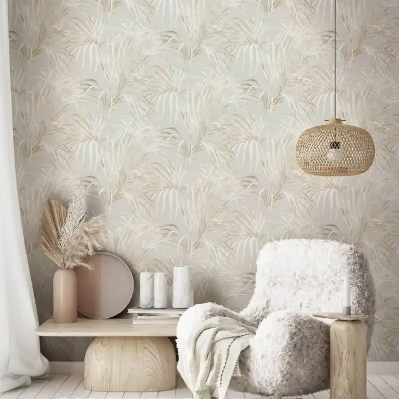 Neue Ware Tapete Beige, Creme, Grau Novamur Vliestapete (1044815)