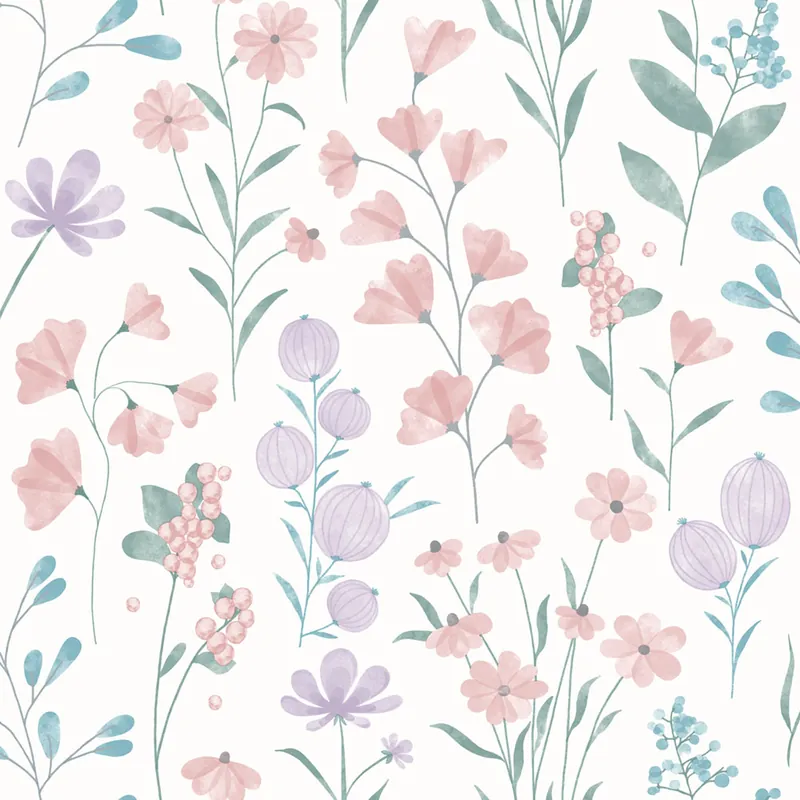 Tapete, weiß, Blumen, M88306, Vavex 2027 Preiswert