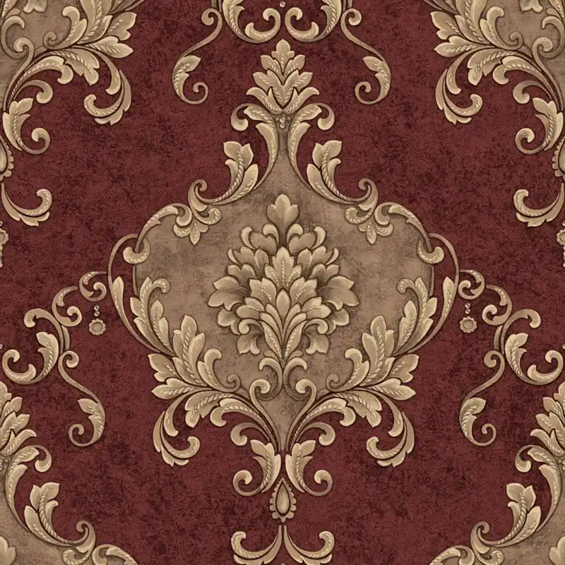 Luxus-Schloss-Tapete, rot-gold, Z20140, Casa Chic, Zambaiti Parati Preisreduziert