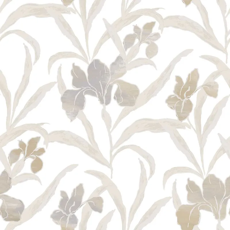 Tapete, grau-beige, Blumen, 2020, Rio, Parato by Cristiana Masi Jetzt Kaufen