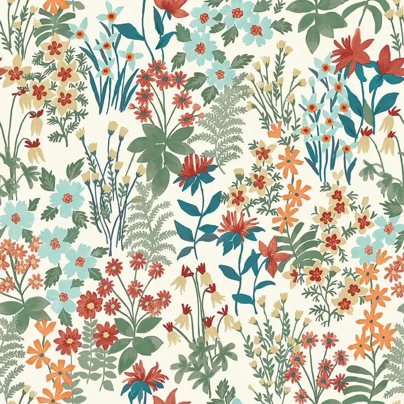 Bunte florale Vliestapete, A70902, Vavex 2026 Preisknaller
