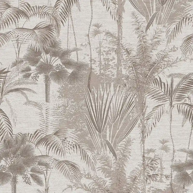 Highlight Grau-beige Vliestapete mit Palmen und Blättern, 121798, Vavex 2026