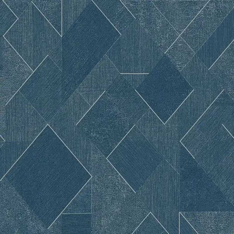 Bestseller Blaue geometrische Vliestapete mit Glitzer, A72002, Vavex 2026