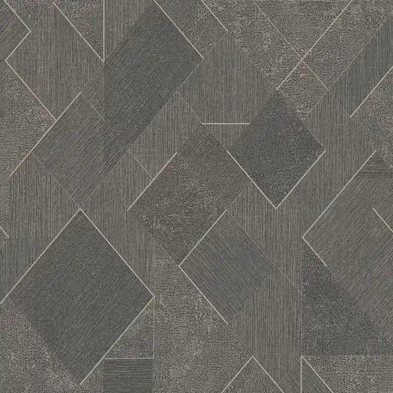 Grau-schwarze geometrische Vliestapete mit Glitzer, A72003, Vavex 2026 Preis Gesenkt
