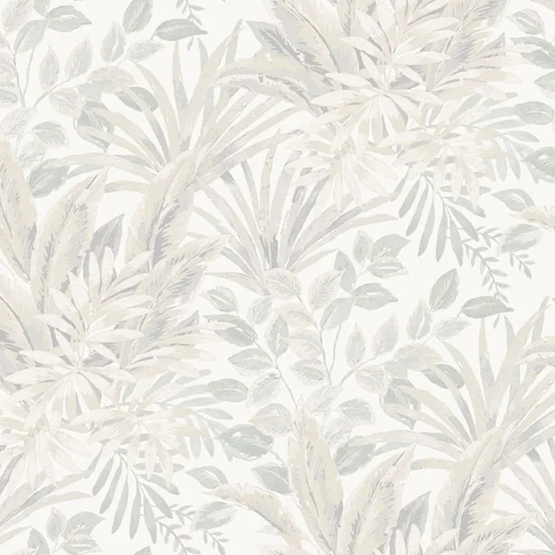 Vliestapete, grau-beige, Blätter, TJ3201, Finest Selection, Vavex Neu Im Sortiment