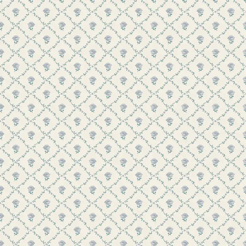 Billig Tapete, Blau, Weiß, Rosen, 122745, Laura Ashley 4