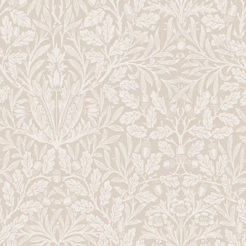 Kracherpreis Tapete, Beige, Blumen, Blätter, 140491, William Morris at Home vol. 2