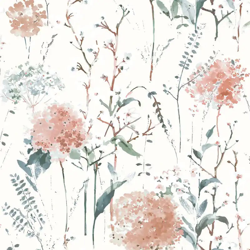 Sale Tapete, Weiß, Blau, Blumenmuster, 130104, Laura Ashley 4