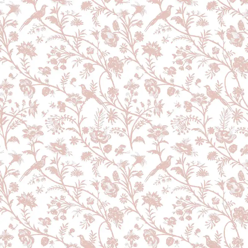 Tapete, Weiß, Rosa, Rosen, Vögel, 130108, Laura Ashley 4 Garantierte Lieferung