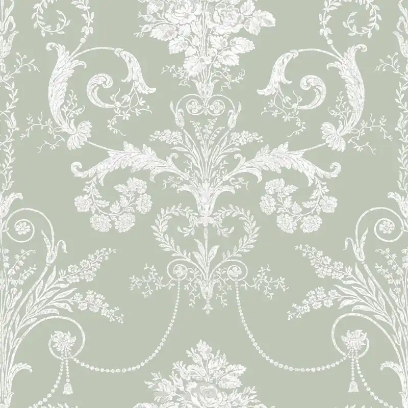 Angebot Schlosstapete, Grün, Weiß, 130114, Laura Ashley 4