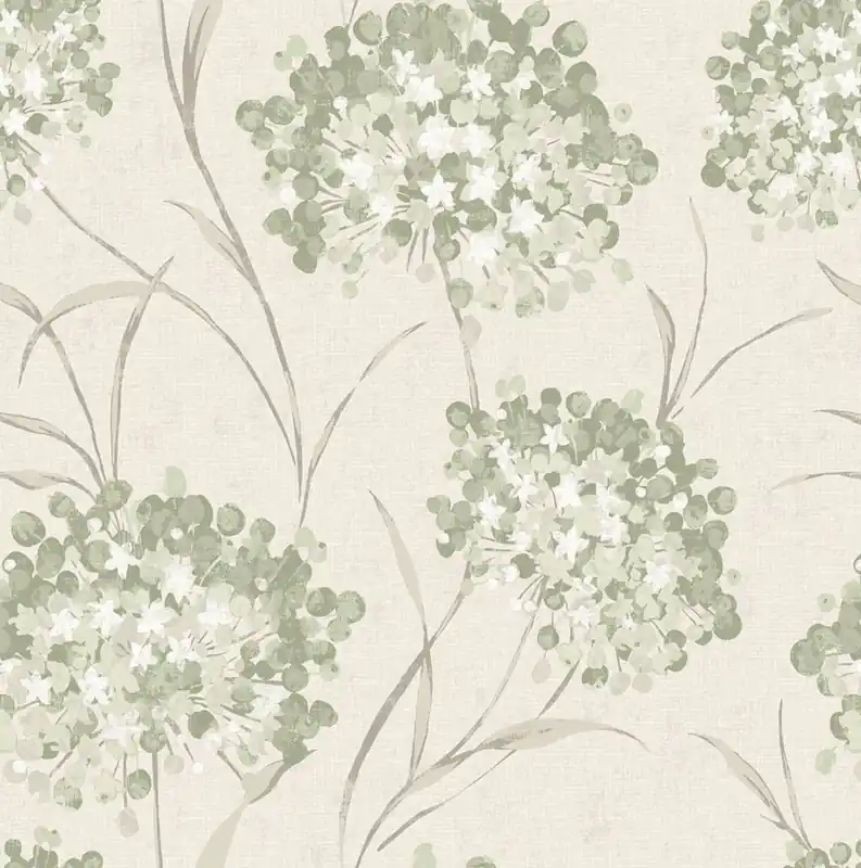 Tapete, Grün, Grau, Blumenmuster, 140331, Laura Ashley 4 Markenware
