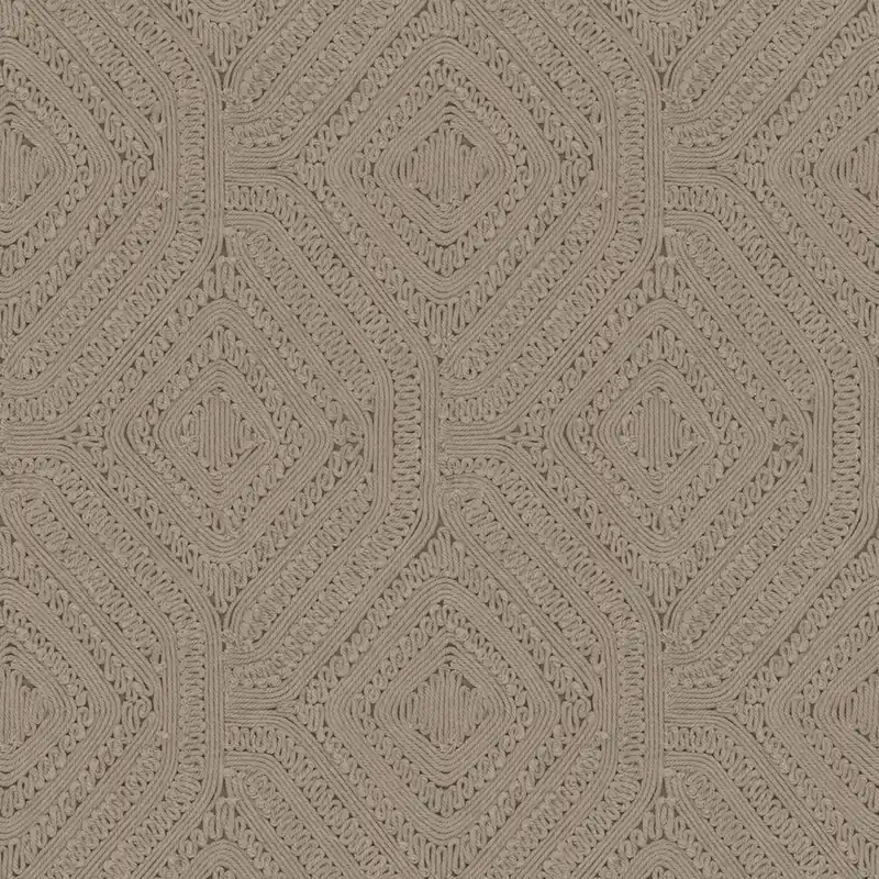 Preisknaller Geometrische Tapete, braun, grau, Strickoptik, 140087, Abigail Ahern vol.1
