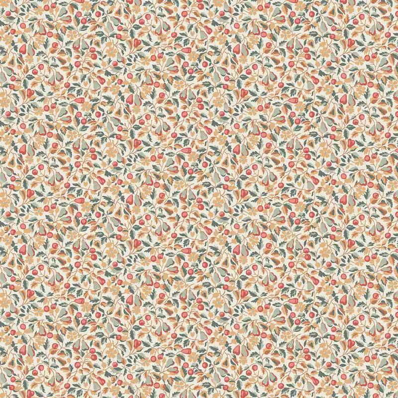 Solange Der Vorrat Reicht Tapete, Rot, Orange, Kirschen, Birnen, 127398, Laura Ashley 4