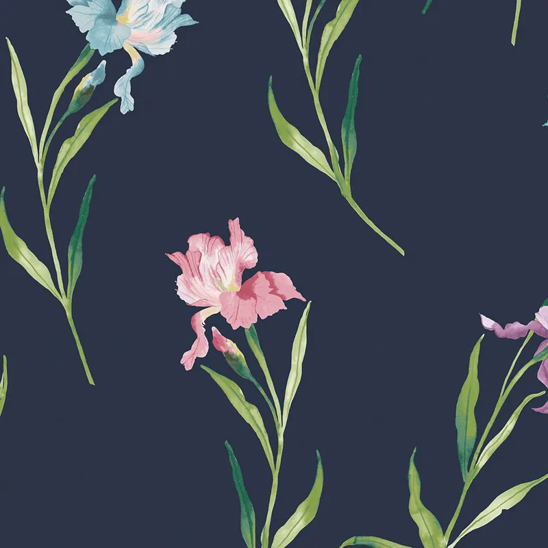 Tapete, Blau, Rosa, Schwertlilien, 127399, Laura Ashley 4 Günstig