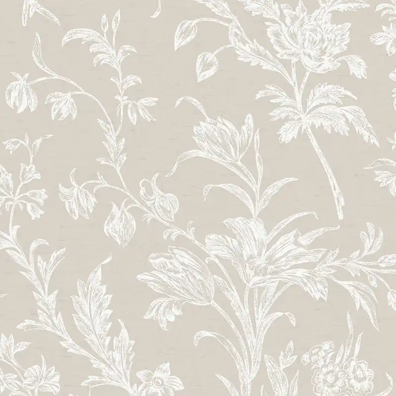 Preisknaller Tapete, Beige-Weiß, Blumenmuster, 127391, Laura Ashley 4