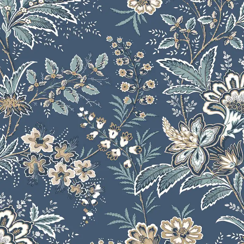 Neu Tapete, Blau, Beige, Blumen, 130097, Laura Ashley 4