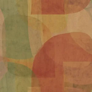 Saisonangebot Geometrische Fototapete, Rot, Grün, IMD28130, Imani, Decoprint