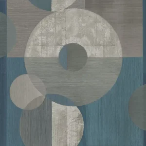 Geometrische Fototapete, Blau, Grau, IMD28143, Imani, Decoprint Top-Seller