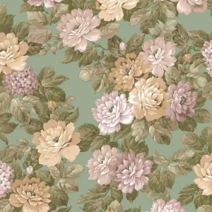 Blumentapete, grün, rosa, 7715, Agora, Parato by Cristiana Masi Neue Kollektion