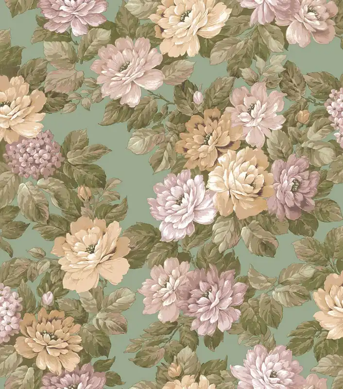 Blumentapete, grün, rosa, 7715, Agora, Parato by Cristiana Masi Neue Kollektion