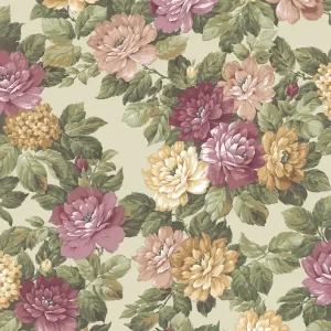 Blumentapete, grün, beige, 7718, Agora, Parato by Cristiana Masi Garantierte Lieferung