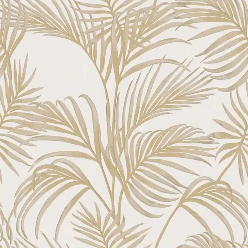 Wochenendangebot Luxuriöse creme-beige Tapete mit Palmblättern, 7731, Agora, Parato by Cristiana Masi