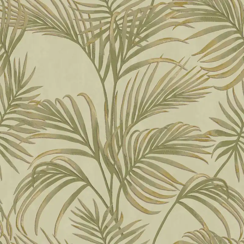 Rabatt Luxuriöse grüne Tapete mit Palmblättern, 7735, Agora, Parato by Cristiana Masi