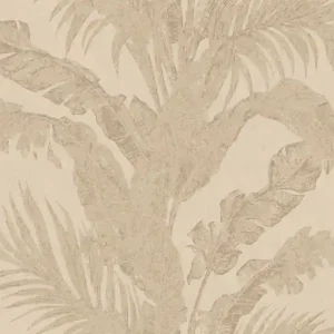 Highlight Luxustapete, beige, Blätter, Spachtelputzoptik, 6603, Metamorphosis, Parato by Cristiana Masi