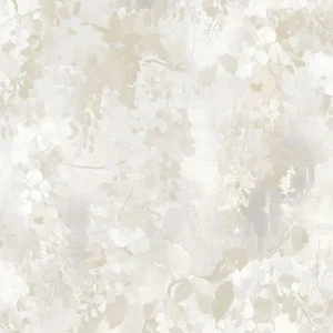 Tapete, weiß, beige, Blumen, Zweige, AU41601, Aurelia, Prestige Wallcoverings Heißes Angebot
