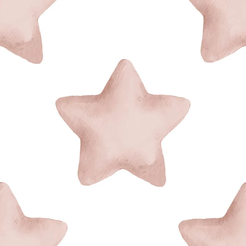Neue Ware Tapete, rosa, weiß, Sterne, 4407, Momi, Parato by Cristiana Masi