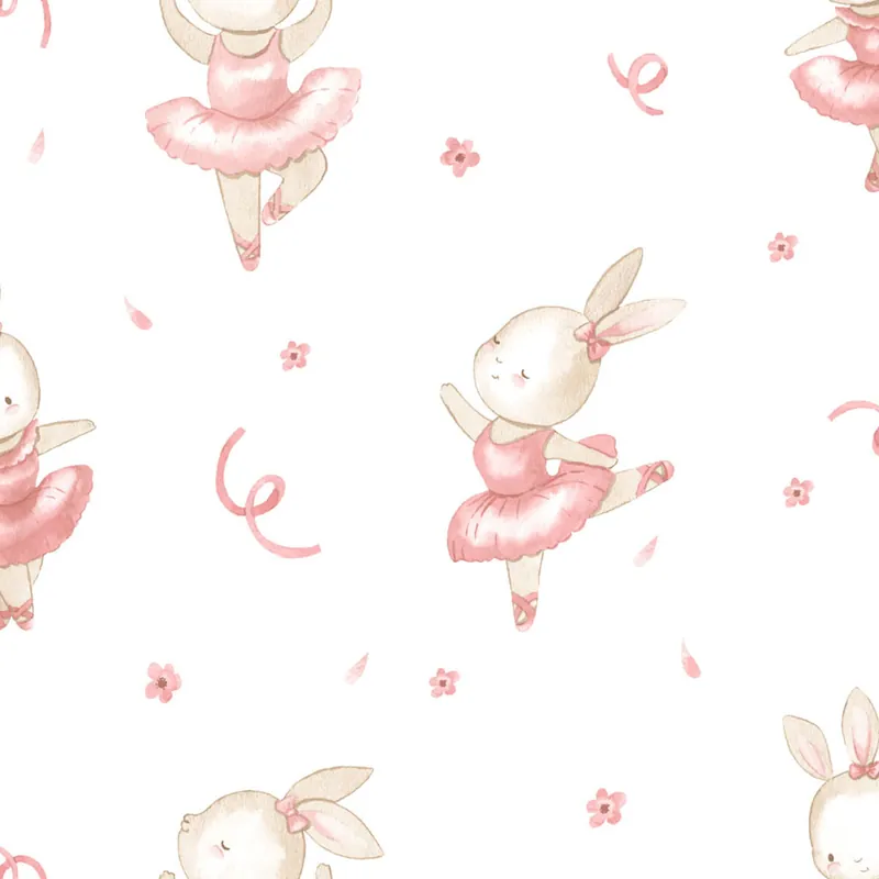 Kindertapete, rosa, beige, Hasen, 4430, Momi, Parato by Cristiana Masi Preisknaller