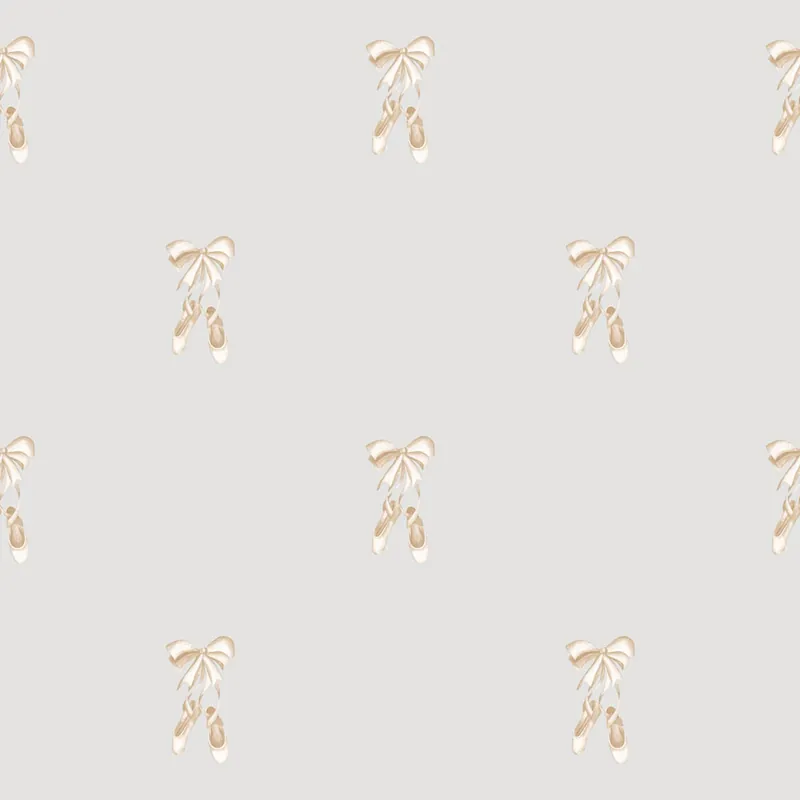 Kindertapete, grau, gold, Ballerinas, 4433, Momi, Parato by Cristiana Masi Geprüft