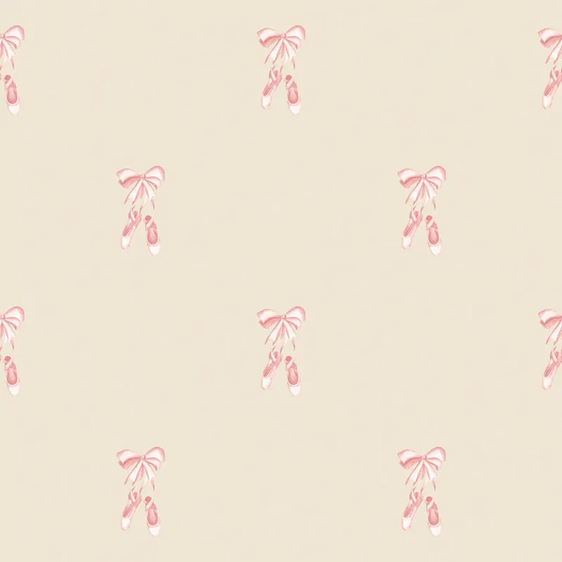 Kindertapete, beige, rosa, Ballerinas, 4434, Momi, Parato by Cristiana Masi Aktuell